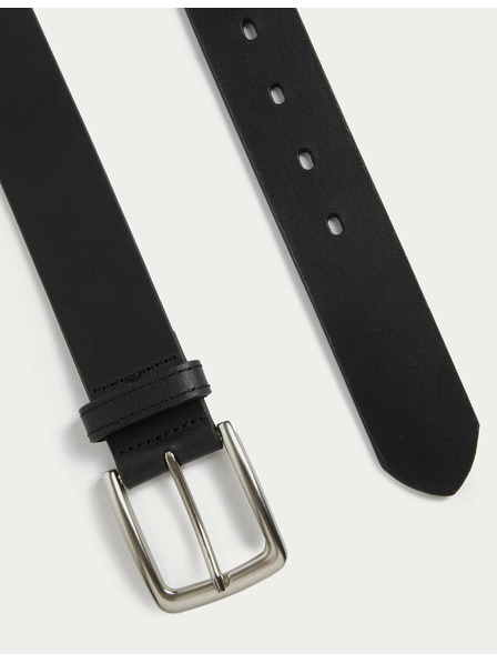 Marks & Spencer Črn moški usnjen pas Marks & Spencer