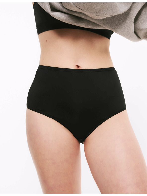 Marks & Spencer Hlače do pasu iz mikrovlaken, brez vidnih robov, 5 kosov v pakiranju Marks & Spencer črna Marks & Spencer črna