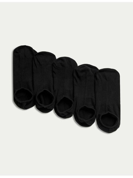 Marks & Spencer Komplet petih parov ženskih nogavic v črni barvi Marks & Spencer