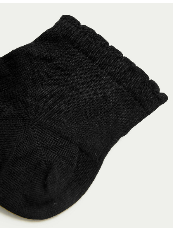 Marks & Spencer 5 parov brezšivnih nogavic Marks & Spencer črne barve