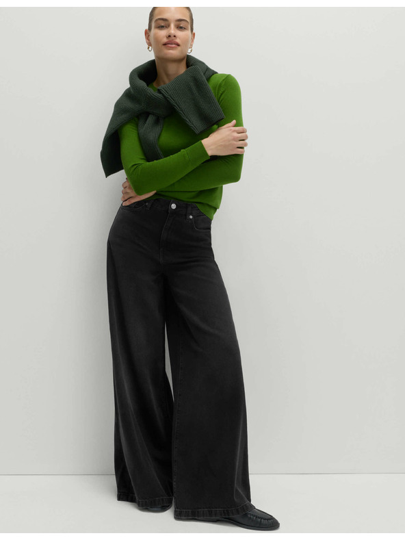 Marks & Spencer Široke kavbojke iz mešanice lyocell™ Marks & Spencer črna