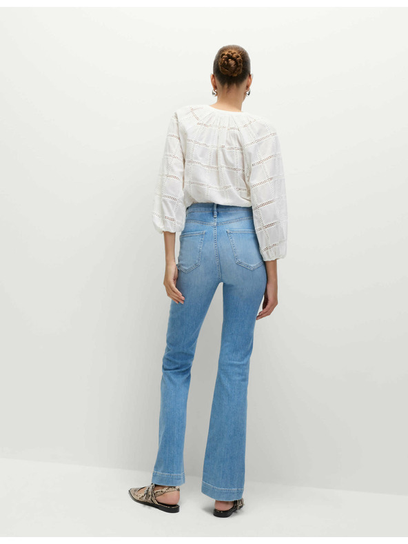 Marks & Spencer Modre ženske kavbojke z visokim pasom Marks & Spencer