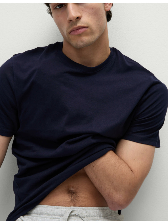 Marks & Spencer Moška pižama Marks & Spencer v sivo-modri barvi