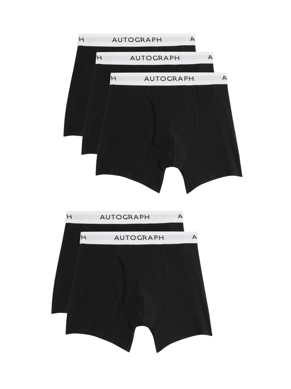 Marks & Spencer Kratke hlače iz bombaža in modala Supima®, 5 kosov Marks & Spencer črna