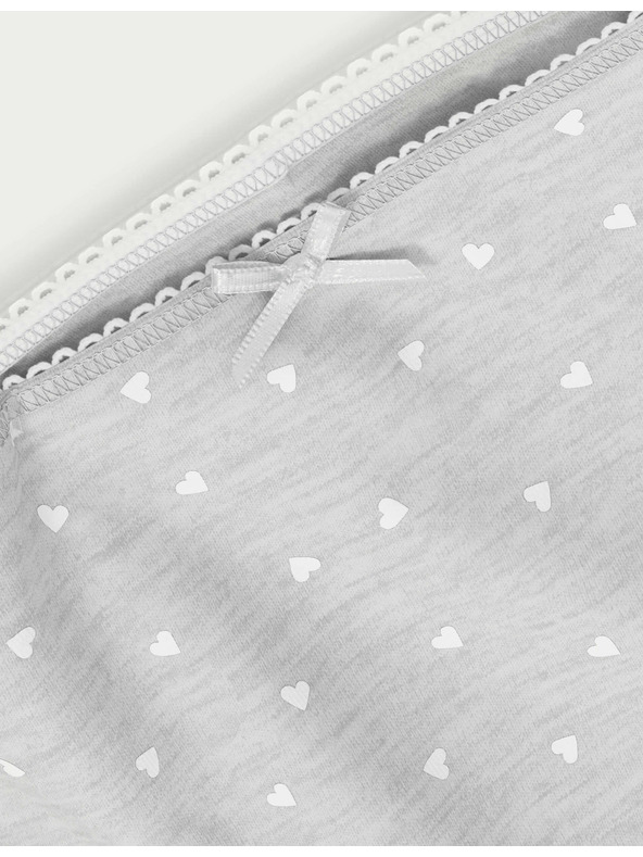 Marks & Spencer Marks & Spencer enodelni komplet bombažnih hlačk z visokim srcem (2-14 let)