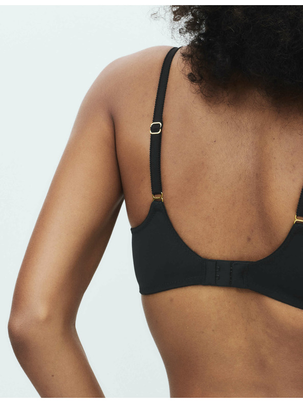 Marks & Spencer Modrček Amelia s čipko, polna skodelica, podložen (A-E) Marks & Spencer črna