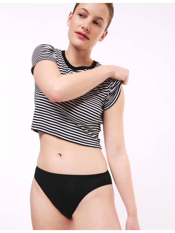 Marks & Spencer Komplet 5 hlačk za pas iz bombaža in modala, brez vidnih robov, visokega kroja Marks & Spencer črna