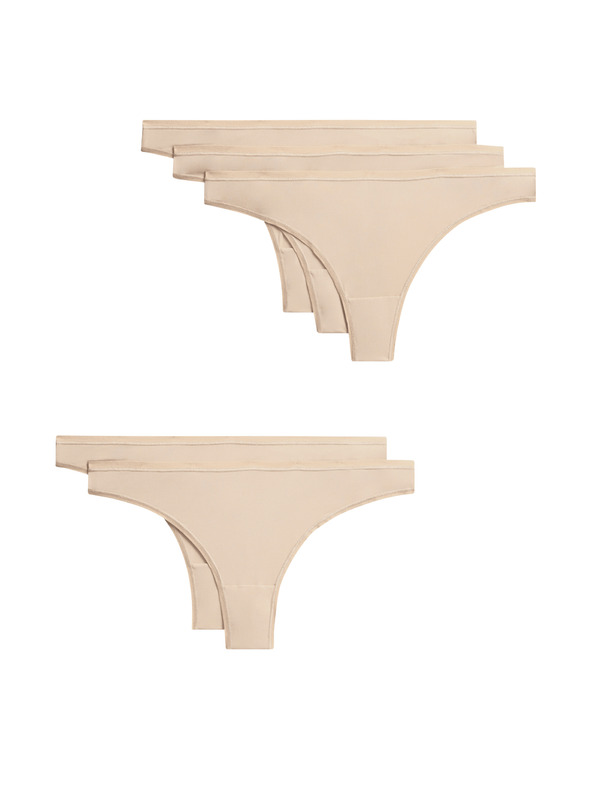 Marks & Spencer Marks & Spencer komplet petih ženskih hlačk v bež barvi