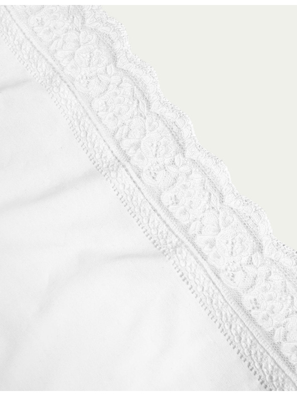 Marks & Spencer Komplet petih ženskih hlač chinos s čipkastimi detajli v beli barvi Marks & Spencer