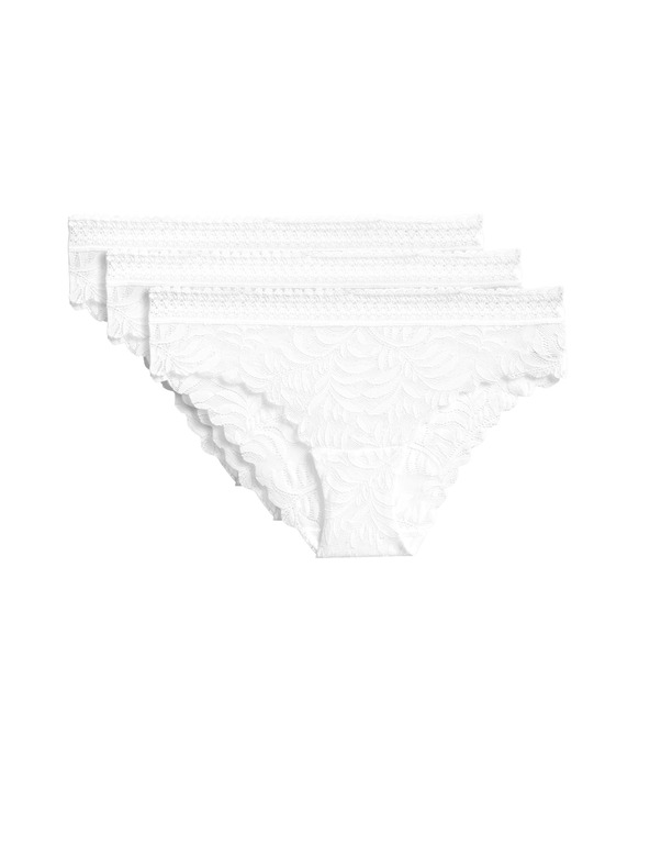 Marks & Spencer Komplet treh ženskih brazilskih čipkastih hlačk Marks & Spencer Flexifit™