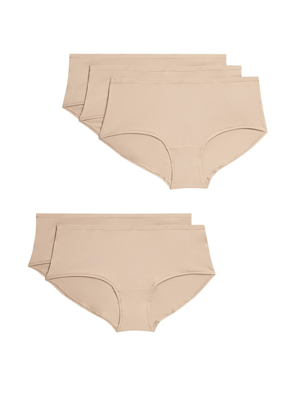 Marks & Spencer Marks & Spencer komplet petih ženskih hlačk v bež barvi