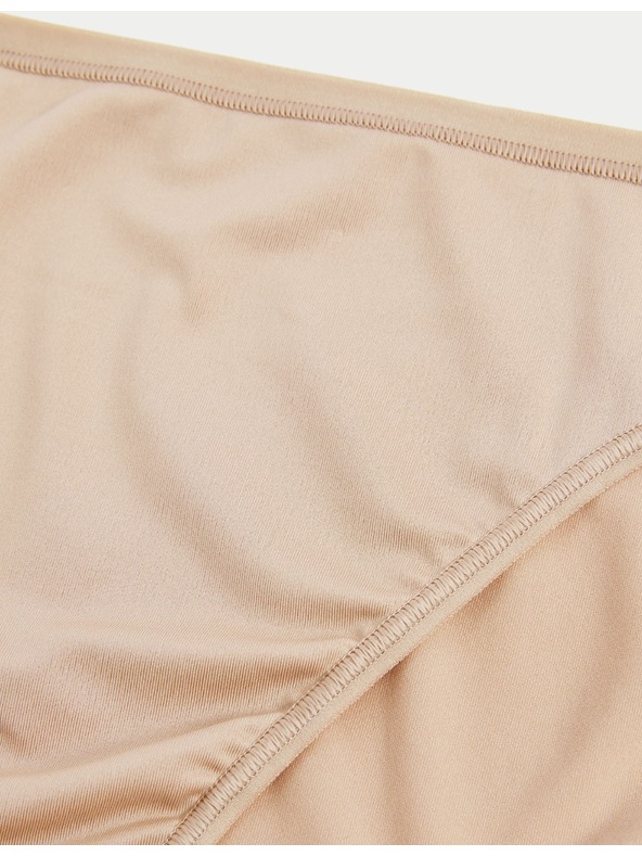 Marks & Spencer Komplet petih ženskih hlač z visokim pasom v bež barvi Marks & Spencer