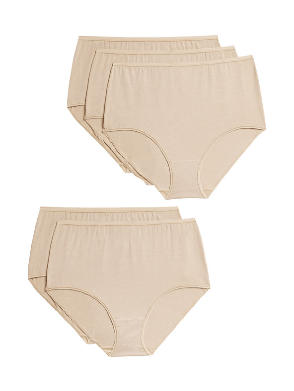 Marks & Spencer Marks & Spencer komplet petih ženskih hlačk v bež barvi