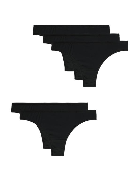 Marks & Spencer Komplet petih ženskih hlač v črni barvi Marks & Spencer