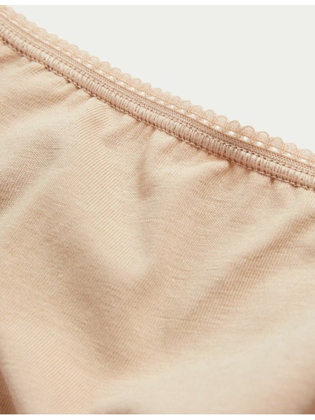 Marks & Spencer Komplet petih ženskih brazilskih hlačk v bež, črni in beli barvi Marks & Spencer