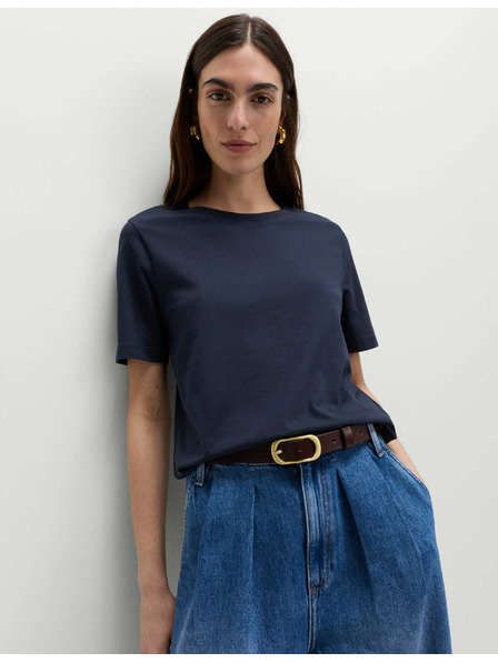 Marks & Spencer Marks & Spencer Temno modra ženska bombažna majica