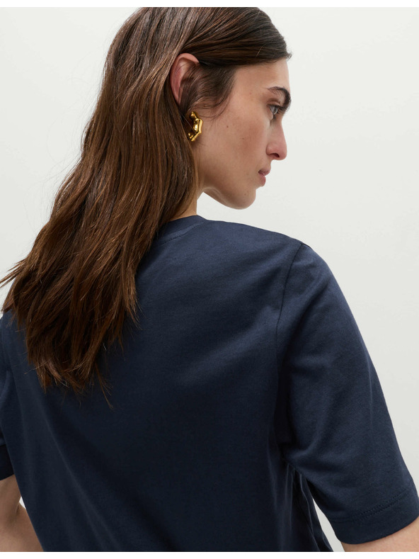 Marks & Spencer Marks & Spencer Temno modra ženska bombažna majica