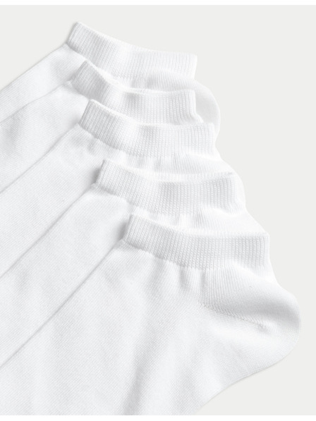 Marks & Spencer 5 parov športnih nogavic s tehnologijo Cool & Fresh™ Marks & Spencer bele barve