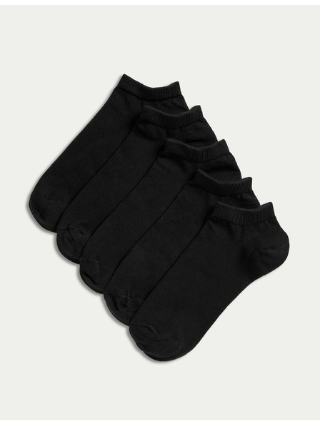 Marks & Spencer 5 parov športnih nogavic s tehnologijo Cool & Fresh™ Marks & Spencer črne barve