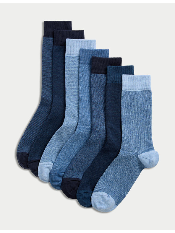 Marks & Spencer Komplet sedmih parov moških nogavic Marks & Spencer