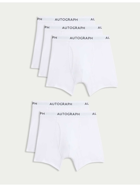 Marks & Spencer Kratke hlače iz bombaža in modala Supima®, 5 kosov Marks & Spencer bela