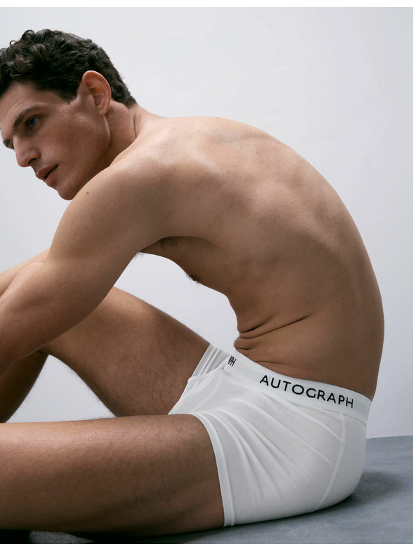 Marks & Spencer Kratke hlače iz bombaža in modala Supima®, 5 kosov Marks & Spencer bela