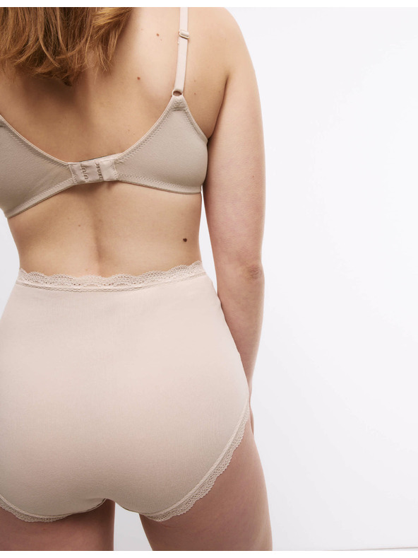 Marks & Spencer Bombažne spodnjice z visokim pasom, 3 kosi Marks & Spencer bež