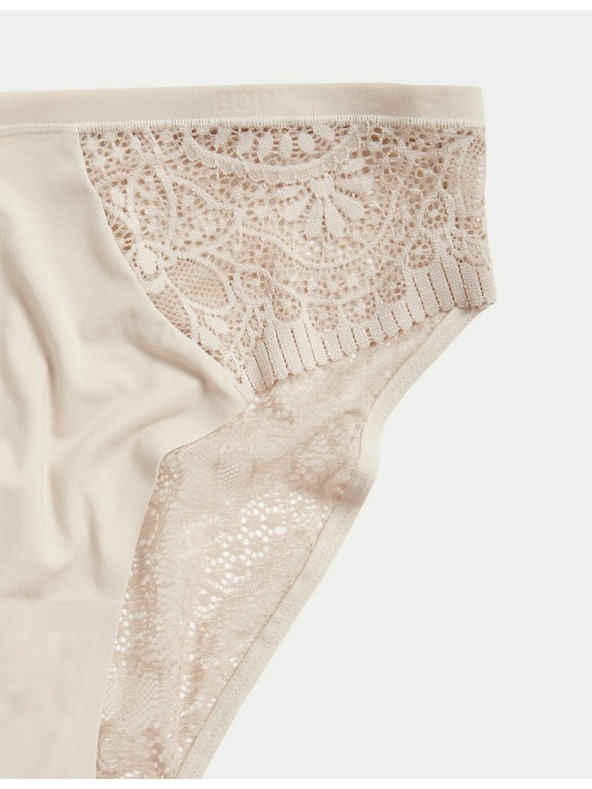 Marks & Spencer Hlače Body Soft™ z visokim izrezom, komplet 3 kosov Marks & Spencer bež