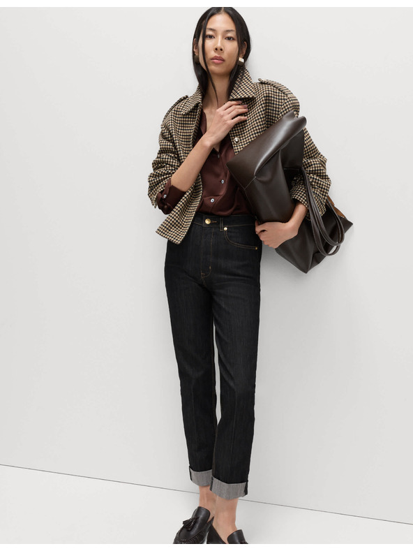 Marks & Spencer Elegantne kavbojke Harper cigaretnega kroja Marks & Spencer črne