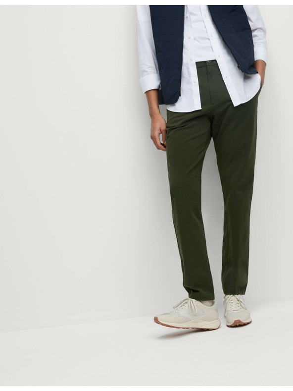 Marks & Spencer Ozke hlače chino Ultimate Marks & Spencer zelene