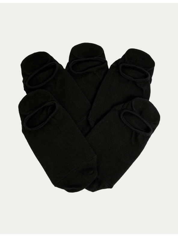 Marks & Spencer Kratke nogavice Trainer Liners™ s tehnologijo Cool & Fresh™, 5 parov v pakiranju Marks & Spencer črne