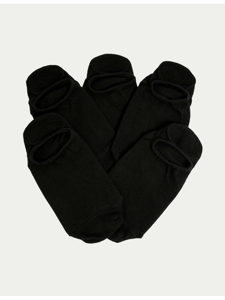 Marks & Spencer Kratke nogavice Trainer Liners™ s tehnologijo Cool & Fresh™, 5 parov v pakiranju Marks & Spencer črne