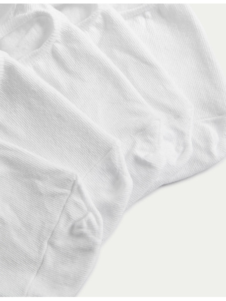 Marks & Spencer Kratke nogavice Trainer Liners™ s tehnologijo Cool & Fresh™, 5 parov v pakiranju Marks & Spencer bela