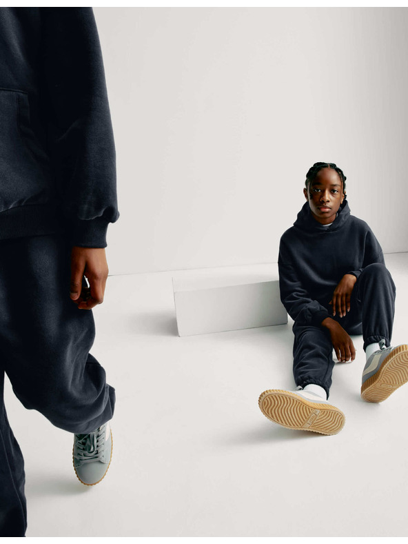 Marks & Spencer Hlače iz visokega bombaža (6-16 let) Marks & Spencer mornarsko modra