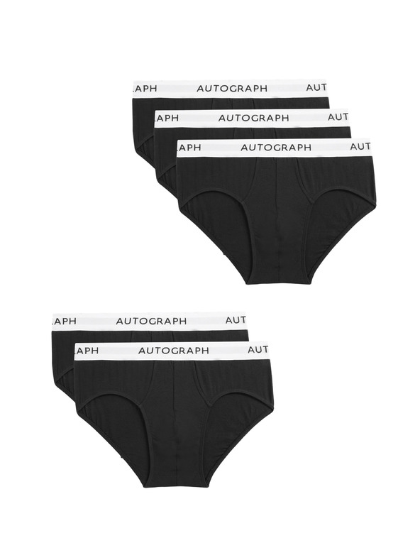 Marks & Spencer Kratke hlače iz bombaža in modala Supima®, 5 kosov Marks & Spencer črne