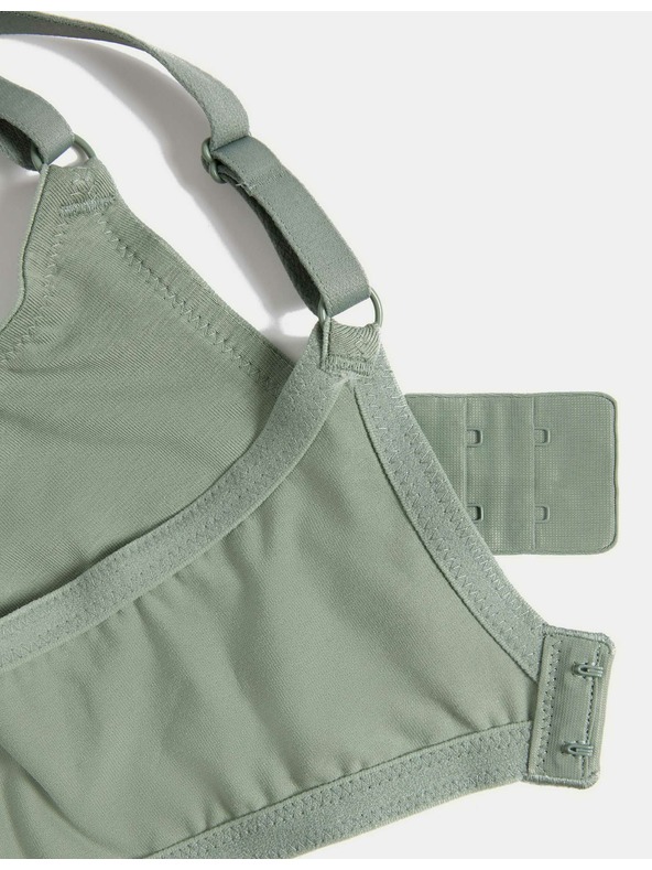 Marks & Spencer Gladek modrček s spodnjim delom dekolteja, velikost 4, velikost 5, s spodnjim delom. A-E, 3 pakiranja Marks & Spencer zelena