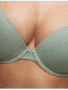 Marks & Spencer Push-up bombažni nedrčki s podložno žičko, 3 kosi, velikost. A-E Marks & Spencer zeleni