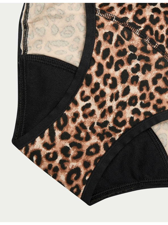 Marks & Spencer Visoko vpojne menstrualne bikini hlačke, 3 kosi Marks & Spencer črna