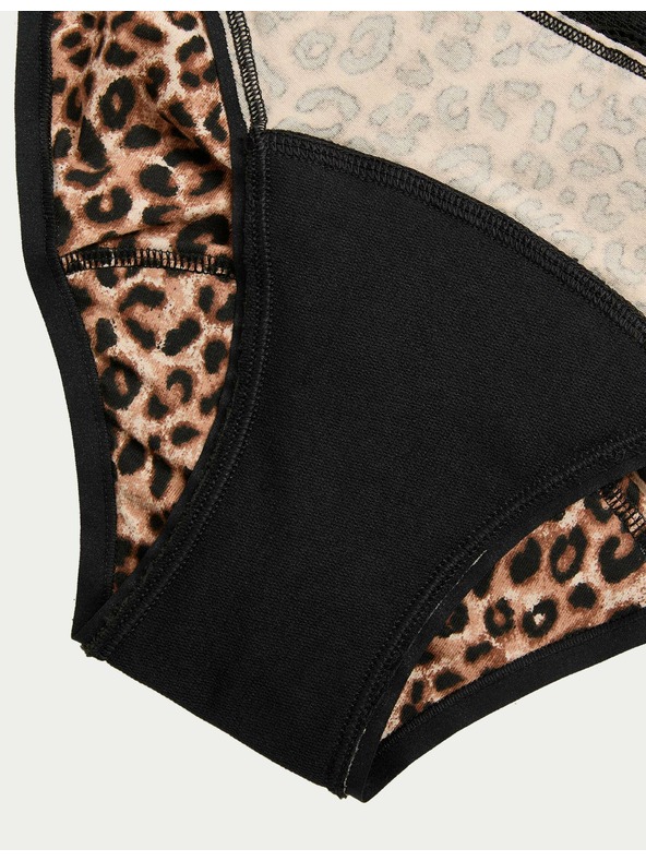 Marks & Spencer Visoko vpojne menstrualne bikini hlačke, 3 kosi Marks & Spencer črna