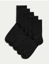 Marks & Spencer 5 parov gležnjarjevih nogavic Sumptuously Soft™ Marks & Spencer črne barve