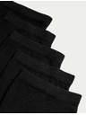 Marks & Spencer 5 parov gležnjarjevih nogavic Sumptuously Soft™ Marks & Spencer črne barve