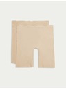 Marks & Spencer Komplet dveh ženskih brezšivnih hlačk Marks & Spencer v bež barvi