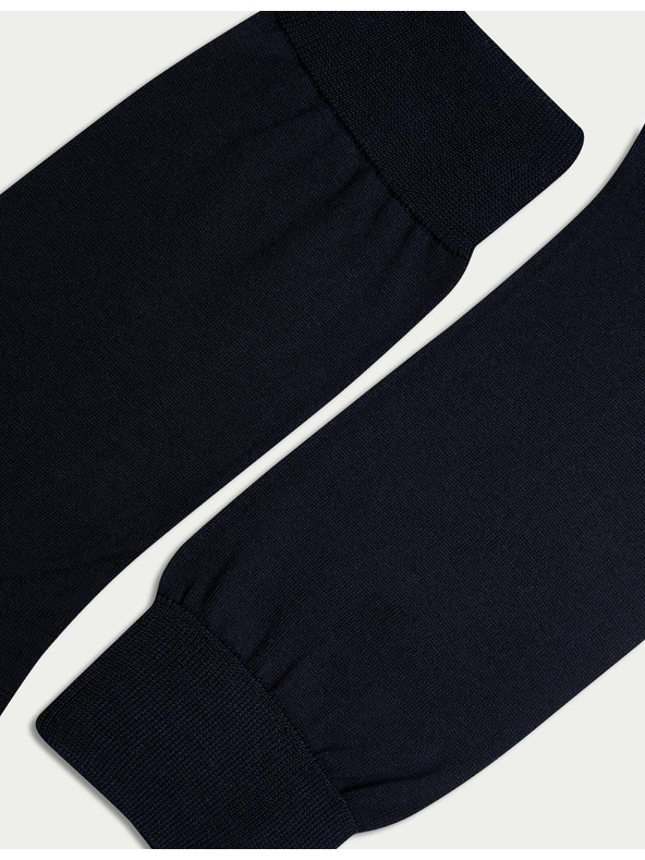 Marks & Spencer Nogavice iz čistega bombaža, 3 pari Marks & Spencer mornarsko modra
