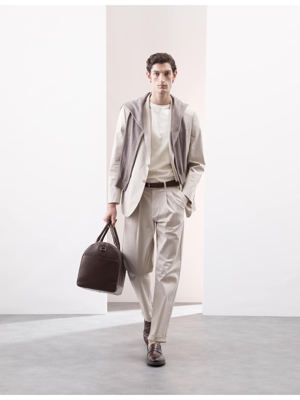 Marks & Spencer Tričko z prémiovej bavlny, úzky strih Marks & Spencer smotanové