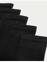 Marks & Spencer Paket 5 parov izjemno udobnih gležnjarskih nogavic z visokim deležem bombaža Marks & Spencer črna