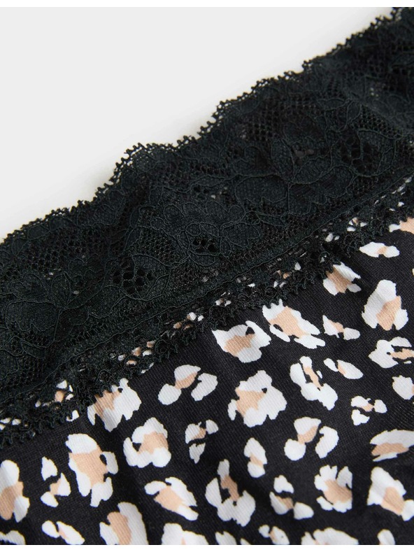 Marks & Spencer Hlačke v pasu s potiskom in visokim deležem bombaža, 5 kosov Marks & Spencer bela