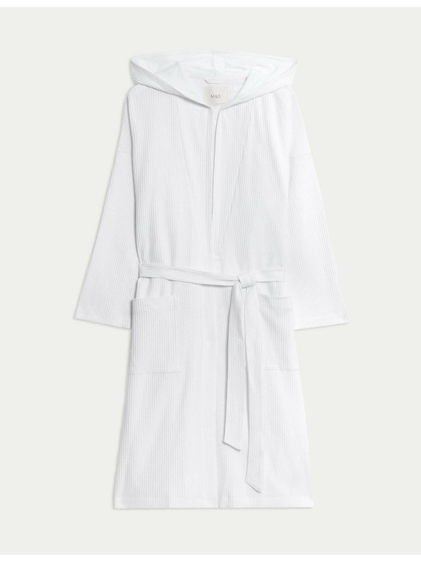 Marks & Spencer Udoben žerzej kopalni plašč z vaflastim vzorcem Marks & Spencer