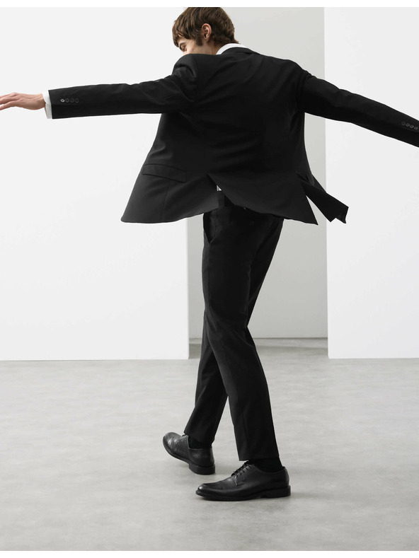 Marks & Spencer Rahlo zožene hlače iz mešanice volne Marks & Spencer