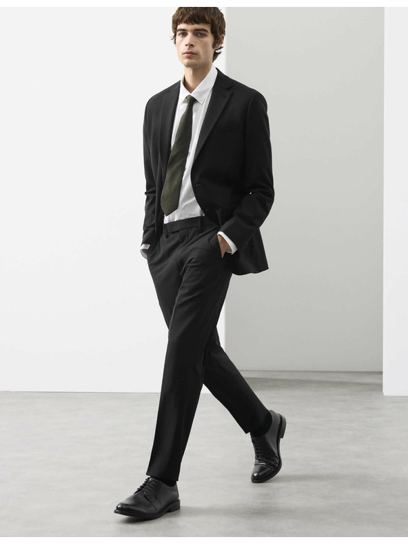 Marks & Spencer Rahlo zožene hlače iz mešanice volne Marks & Spencer