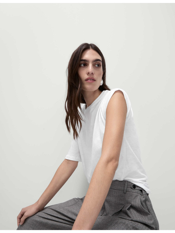 Marks & Spencer Marks & Spencer ohlapna srajca iz bombaža in modala bela